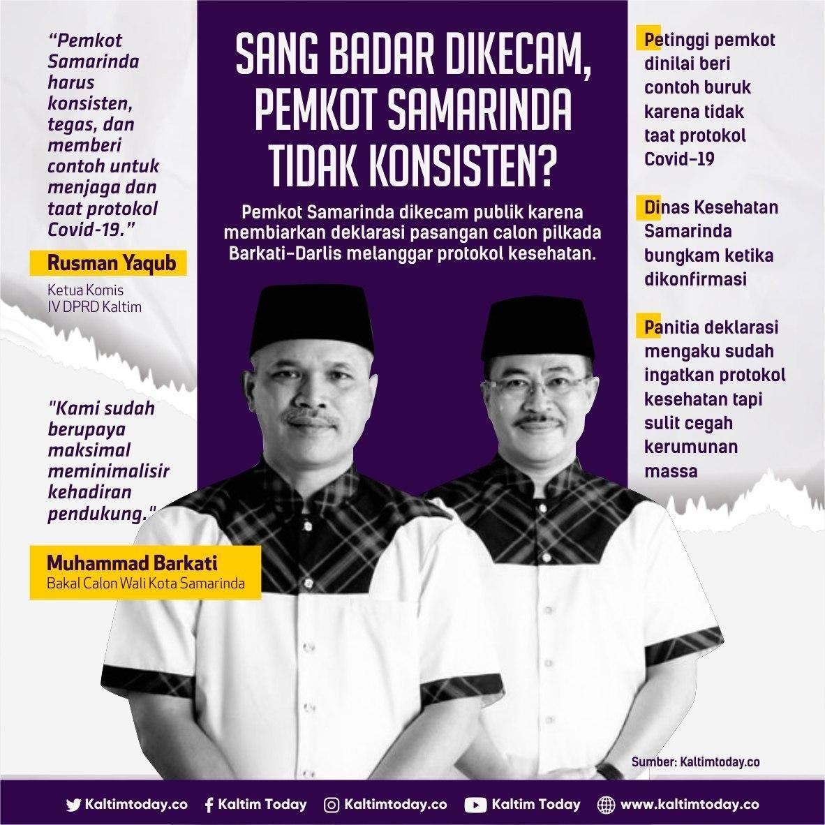 Sang Badar Dikecam, Pemkot Samarinda Tidak Konsisten?