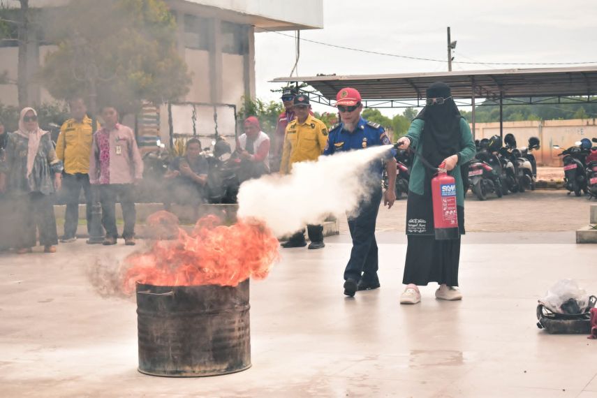 Disdamkartan Gelar Sosialisasi Pencegahan Kebakaran di Bontang Utara