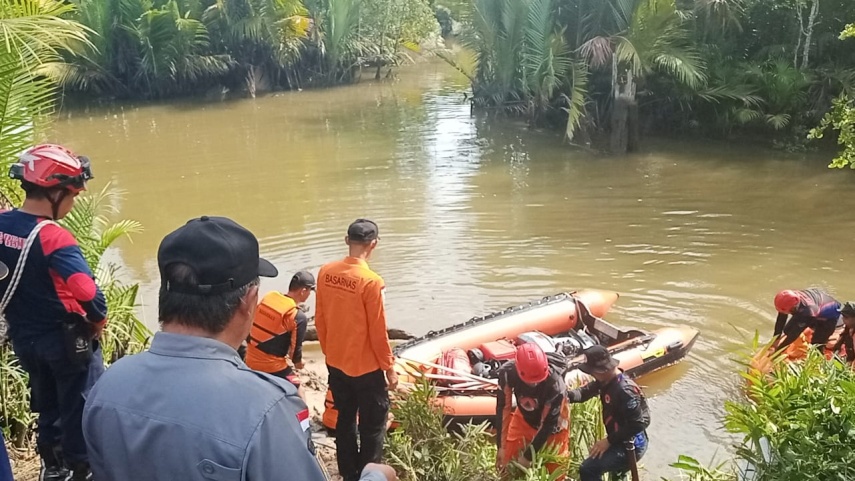 Pencarian Korban Diterkam Buaya di Sungai Sangkuranai Paser Masih Berlanjut