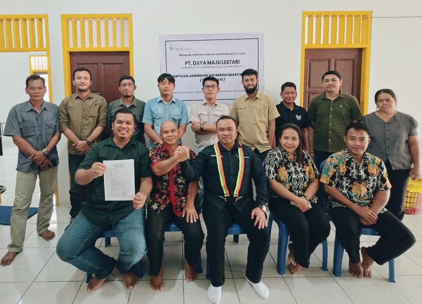 PT Daya Maju Lestari Bantu Pipanisasi Air Bersih Masyarakat Desa Sakaq Lotoq