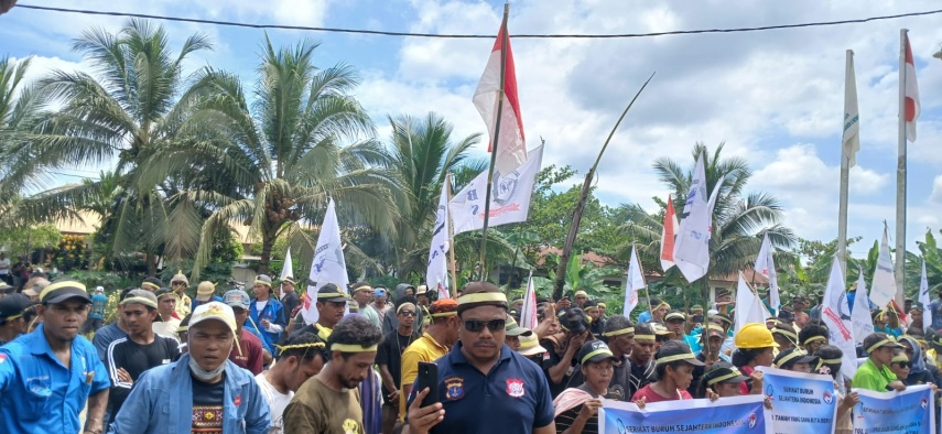 Aksi Buruh di PT Anugerah Energitama Kutim Memanas, Perusahaan dan Serikat Saling Berseberangan