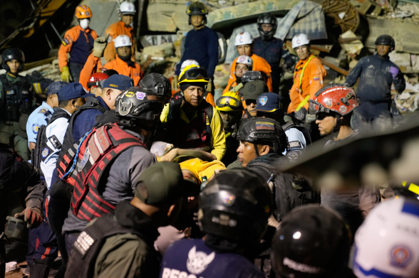 2 powerful quakes hit Venezuela, killing at least 164 and injuring nearly 1,000