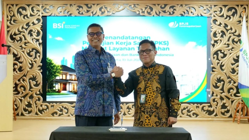 Beli Rumah Pakai Skema Syariah, BPJS Ketenagakerjaan dan BSI Sepakati Kerjasama MLT