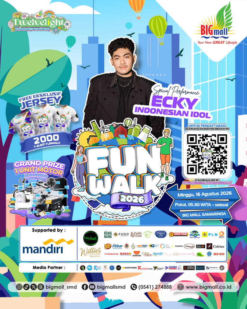 BIG Mall Samarinda Gelar BIG Funwalk 2026, Hadirkan Ecky Indonesian Idol dan Hadiah Motor