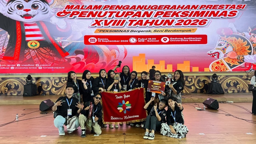Lewat Satire Prodo Imitatio, Teater Yupa Unmul Sabet Juara Monolog PEKSIMINAS XVIII