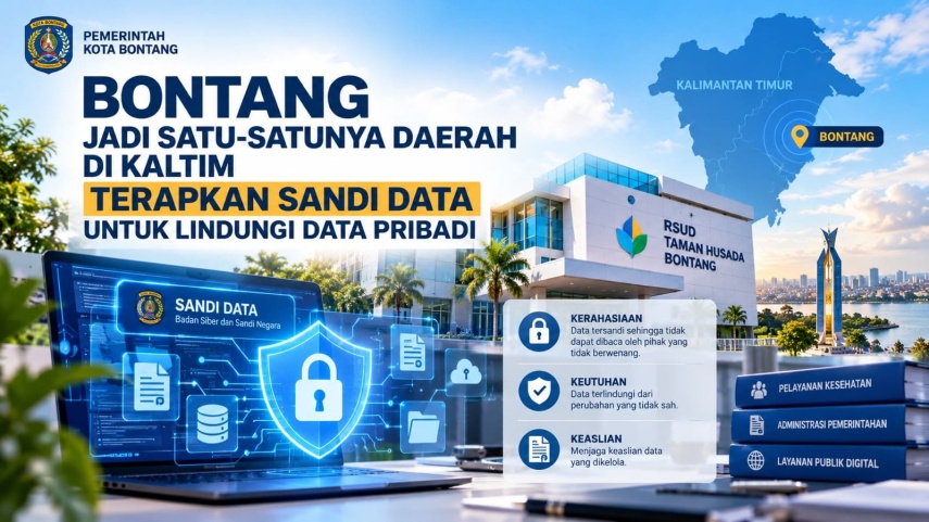Lindungi Data Pribadi, Bontang Jadi Satu-satunya Daerah di Kaltim Terapkan Sandi Data